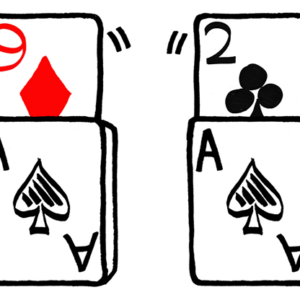 Refill 9D AND 2C for Signature Edition Sketchpad Card Rise (12 pack) by Martin Lewis – Trick - magic tricks