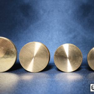 Nested Coin Box Brass (4) by Mr. Magic – Trick - magic tricks