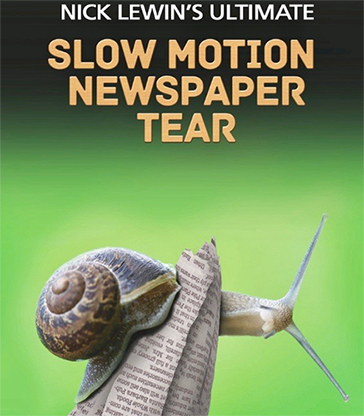 Nick Lewin’s Ultimate Slow Motion Newspaper Tear – DVD - magic tricks