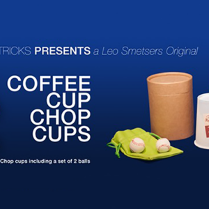 Coffee Cup Chop Cup (3 cups and 2 balls) by Leo Smetsers – Trick - magic tricks
