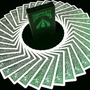 Bicycle MetalLuxe Emerald Playing Cards Limited Edition by JOKARTE - magic tricks