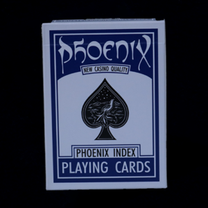 Phoenix Deck Large Index (Blue) by Card-Shark - magic tricks