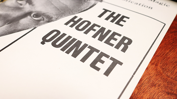 The Hofner Quintet by John Hofner – Book - magic tricks
