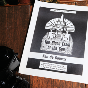 The Blood Fest of the Sun by Ken De Courcy – Book - magic tricks