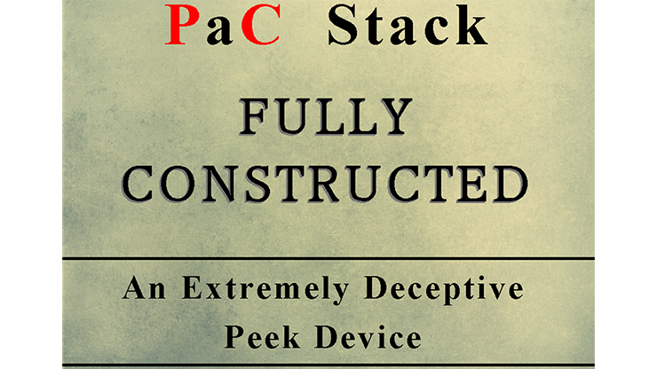 PaC Stack: Fully Constructed (Gimmicks and Online Instructions) by Paul Carnazzo – Trick - magic tricks
