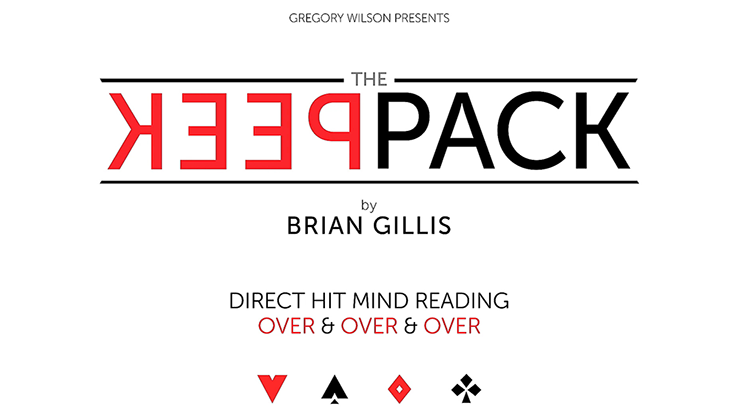 Gregory Wilson Presents The Peek Pack by Brian Gillis (Gimmicks and Online Instructions) – Trick - magic tricks