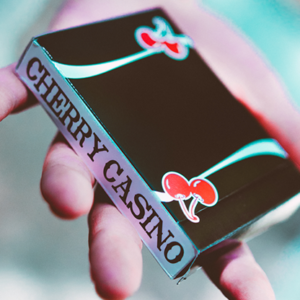 Cherry Casino (Black Hawk) Playing Cards by Pure Imagination Projects - magic tricks
