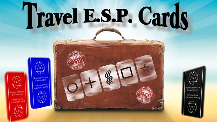 Travel ESP Cards Black (Gimmicks and Online Instructions) by Paul Carnazzo – Trick - magic tricks