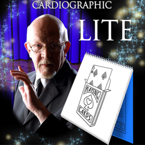 Cardiographic LITE BLACK CARD by Martin Lewis – Trick - magic tricks
