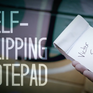 Self-Flipping Notepad (DVD and Gimmick) by Victor Sanz – DVD - magic tricks
