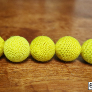 Crochet 5 Ball combo Set (1″/Yellow) by Mr. Magic – Trick - magic tricks