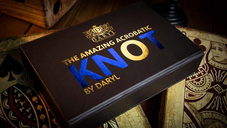 Amazing Acrobatic Knot with extra knot Blue and Yellow (Gimmicks and Online Instructions) by Daryl – Trick - magic tricks