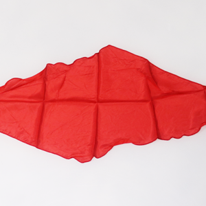 Diamond Cut Silk 12 inch (RED) Magic by Gosh - magic tricks
