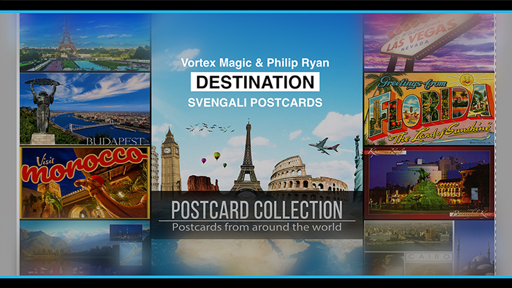Vortex Magic Presents DESTINATION by Philip Ryan (Svengali Postcards) – Trick - magic tricks