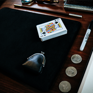 Suede Leather Medium Pad (Black) by TCC – Trick - magic tricks