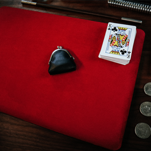 Suede Leather Medium Pad (Red) by TCC – Trick - magic tricks