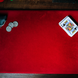 Suede Leather Large Pad (Red) by TCC – Trick - magic tricks