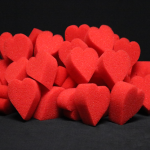 Red Hearts Bag of 50 by Magic By Gosh - magic tricks