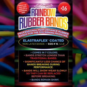 Joe Rindfleisch’s SIZE 16 Rainbow Rubber Bands (Combo Pack) – Trick - magic tricks
