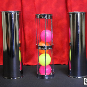 Cage and Cylinder Mystery (Brass) by Mr. Magic – Trick - magic tricks