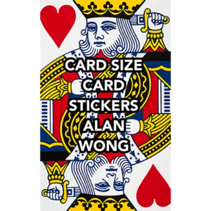 POKER Size Card Stickers by Alan Wong – Trick - magic tricks
