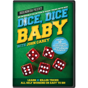 BIGBLINDMEDIA Presents Dice, Dice Baby with John Carey (Props and Online Instructions) – Trick - magic tricks
