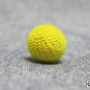 Crochet Ball .75 inch Single (Yellow) by Mr. Magic – Trick - magic tricks