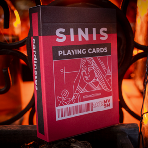 Sinis (Raspberry and Black) Playing Cards by Marc Ventosa - magic tricks