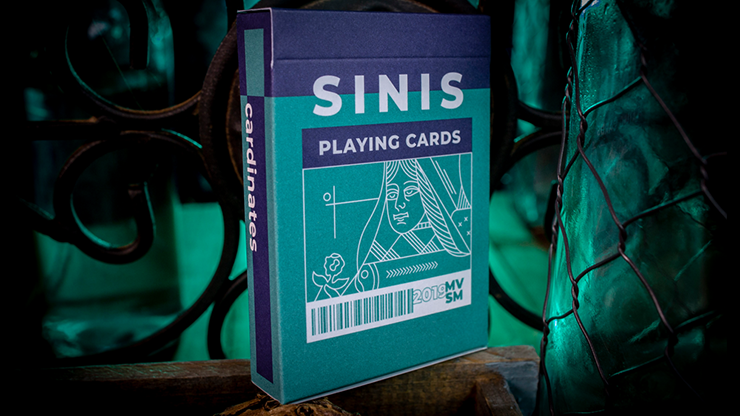 Sinis (Turquoise) Playing Cards by Marc Ventosa - magic tricks