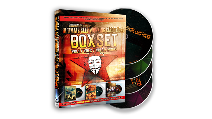 BIGBLIINDMEDIA Presents Ultimate Self Working Card Tricks Triple Volume Box Set by Big Blind Media – DVD - magic tricks