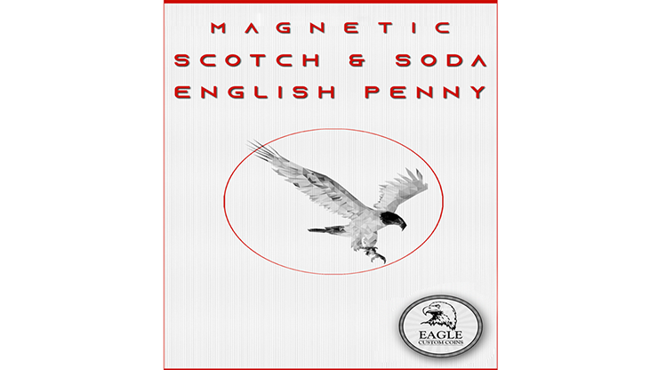 Magnetic Scotch and Soda English Penny by Eagle Coins – Trick - magic tricks