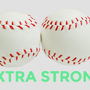 Strong Chop Cup Balls White Leather (Set of 2) by Leo Smetsers – Trick - magic tricks