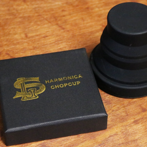 Harmonica Chop Cup Black 2 (Silicon) by Leo Smetsers – Trick - magic tricks