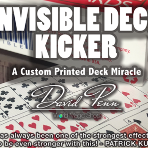 Invisible Deck Kicker (Gimmicks and Online Instructions) by David Penn – Trick - magic tricks