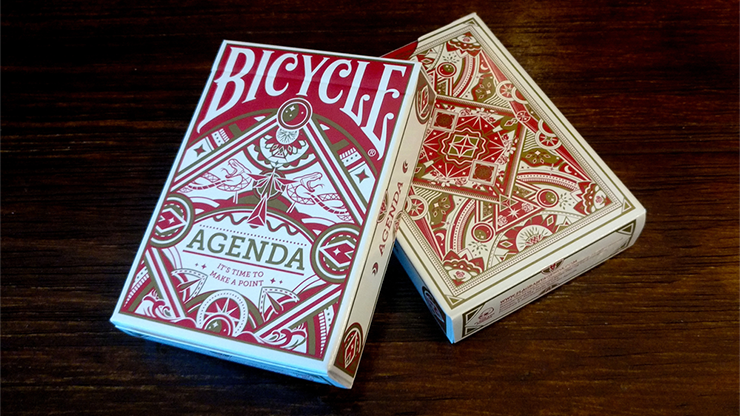 Agenda Red Basic Edition Playing Cards - magic tricks