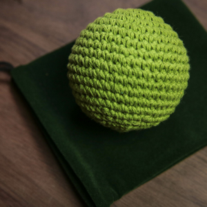 Final Load Crochet Ball (Green) by TCC - magic tricks