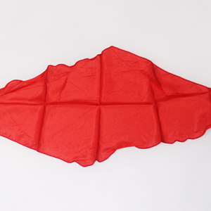 Diamond Cut Silk 18 inch (Red) by Magic by Gosh-Trick - magic tricks
