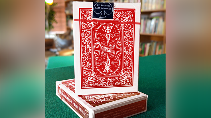 Experts Thin Crushed Printed on Web Press Rider Back Back (Red) Playing Cards - magic tricks