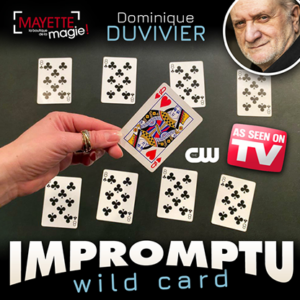 Impromptu Wild Card (Gimmicks and Online Instructions) by Dominique Duvivier   – Trick - magic tricks