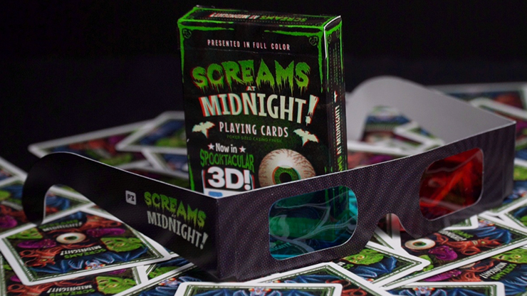 Screams at Midnight Playing Cards (3D-Glasses INCLUDED) - magic tricks