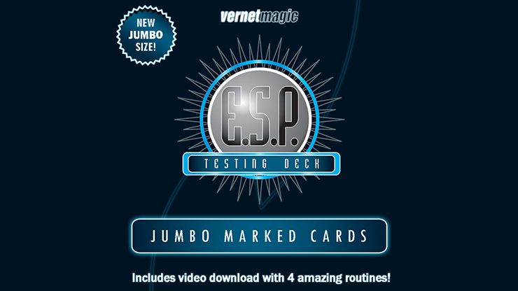 E.S.P. Jumbo Testing Cards (Gimmicks and Online Instructions) by Vernet Magic – Trick - magic tricks