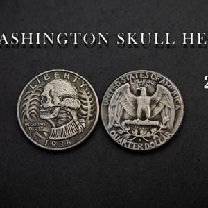 WASHINGTON SKULL HEAD COIN by Men Zi  Magic - magic tricks