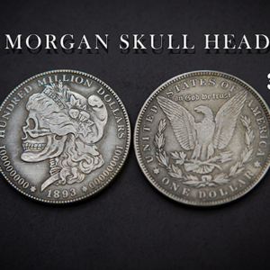MORGAN SKULL HEAD COIN by Men Zi  Magic - magic tricks