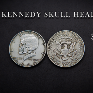 KENNEDY SKULL HEAD COIN by Men Zi  Magic - magic tricks