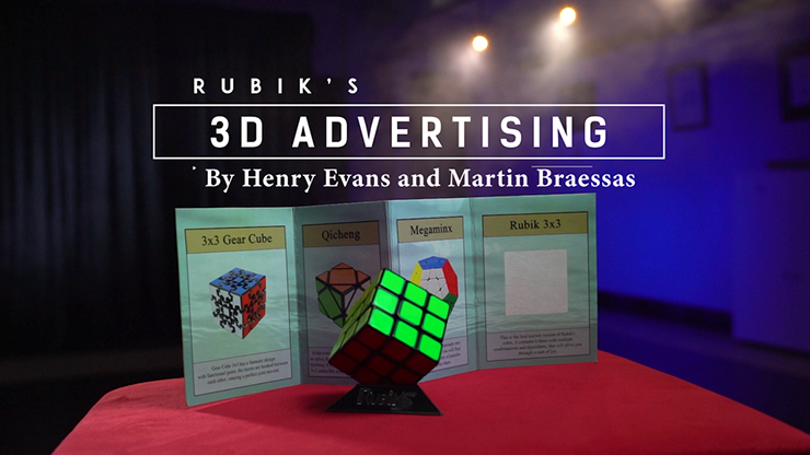 Rubik’s Cube 3D Advertising (Gimmicks and Online Instructions) by Henry Evans and Martin Braessas – Trick - magic tricks