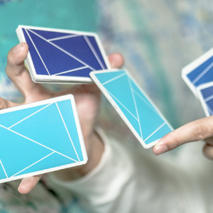 Flexible Gradients Blue Playing Cards by TCC - magic tricks