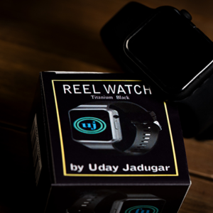 REEL WATCH Titanium Black with black band smart watch (KEVLAR) by Uday Jadugar – Trick - magic tricks