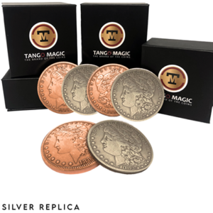 Replica Morgan Hopping Half (Gimmicks and Online Instructions) by Tango Magic – Trick - magic tricks