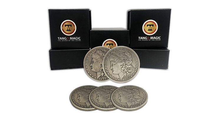 Replica Morgan TUC plus 3 coins (Gimmicks and Online Instructions) by Tango Magic – Trick - magic tricks