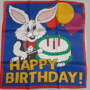 Happy Birthday Silk (36 in) by Ginn and Goshman - magic tricks